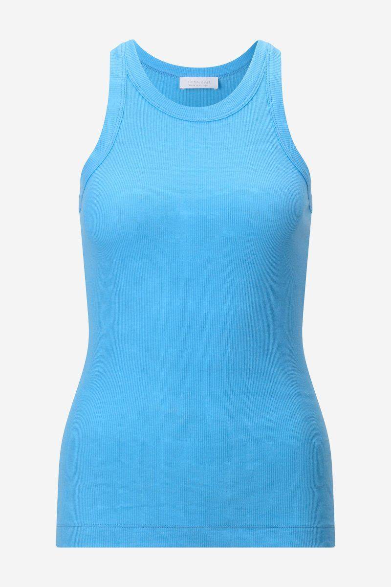 Eich & Royal Figurbetontes Rib-Top in Cruise Blue Limitierter Zeitrabatt