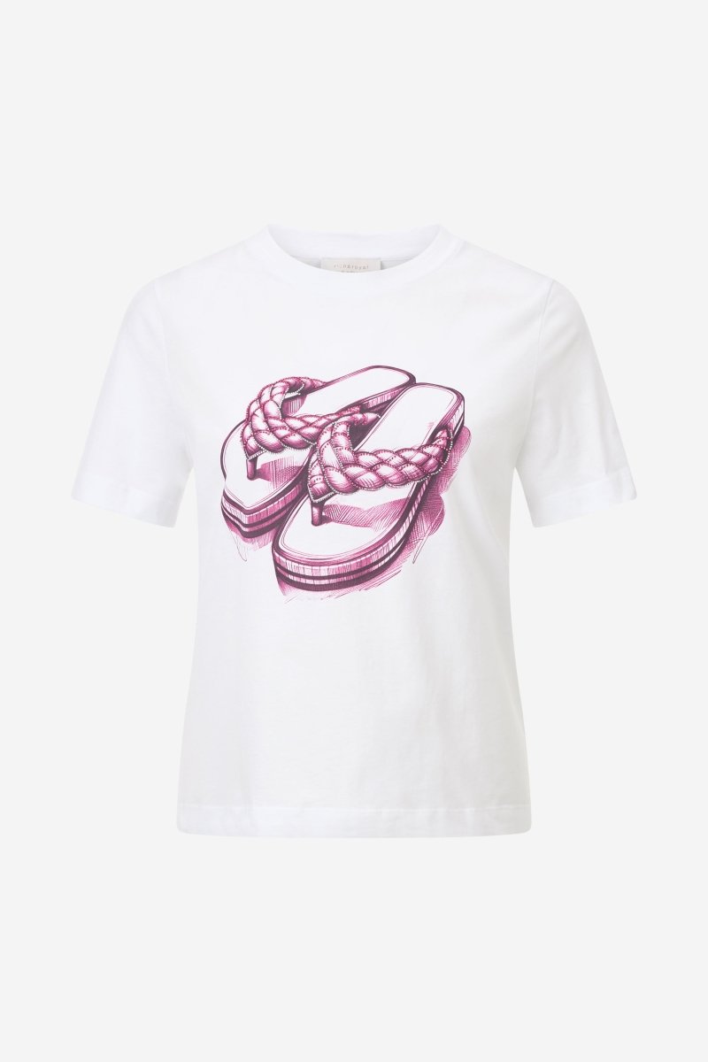 Eich & Royal T-Shirt mit strassverziertem Print Flash Sale