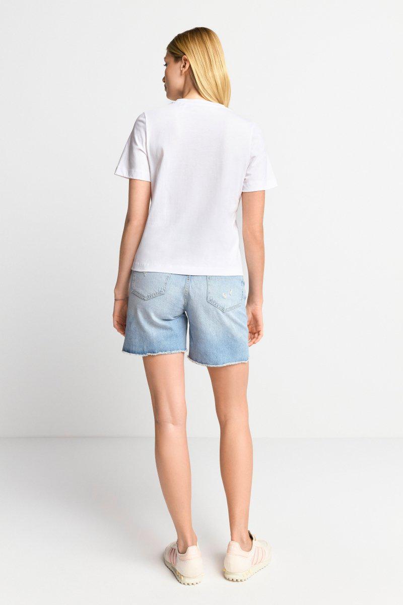 Eich & Royal T-Shirt mit strassverziertem Print Flash Sale