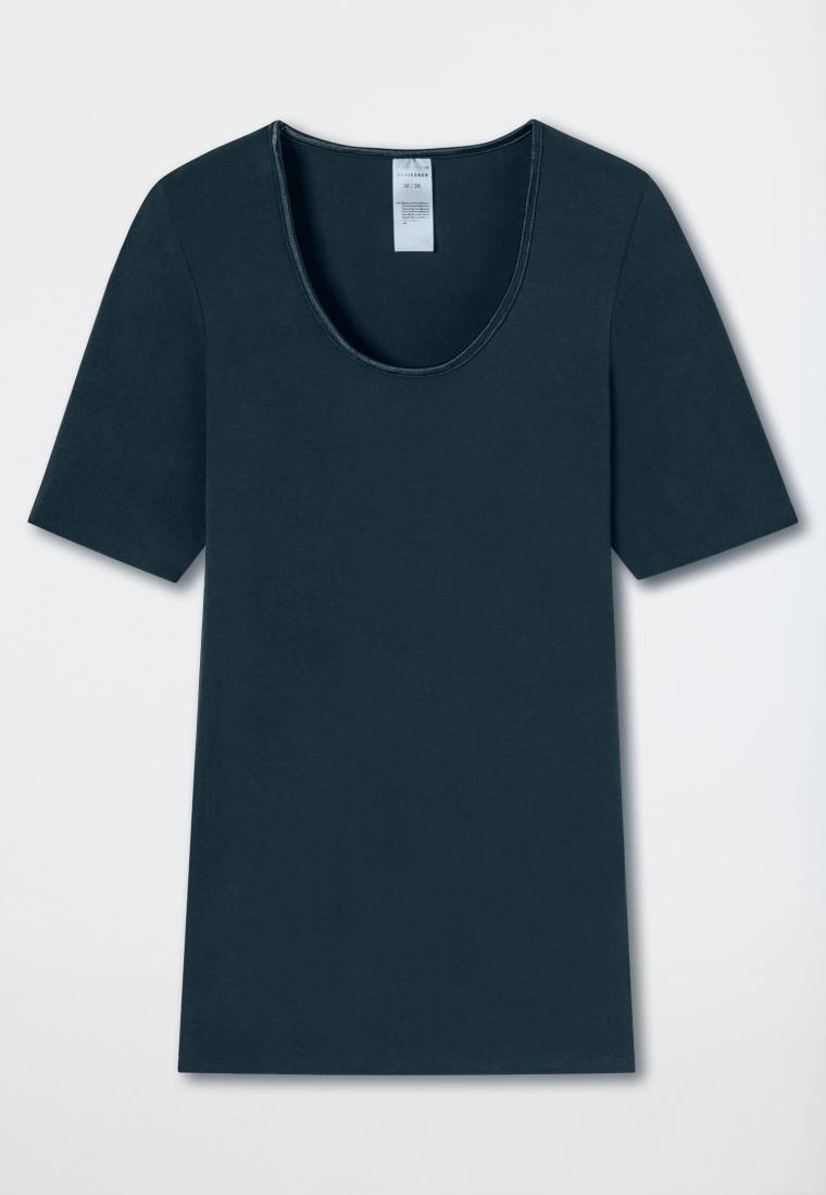Schiesser Shirt kurzarm dunkelblau - Luxury Zeitbegrenzte Promotion