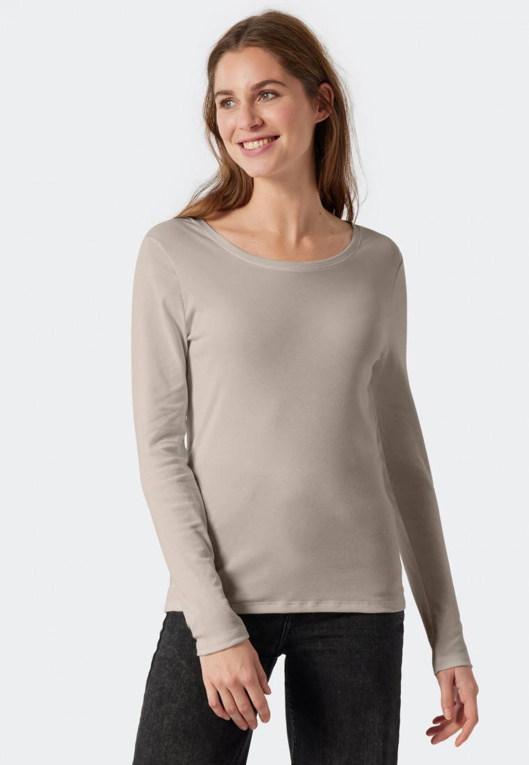 Schiesser Shirt langarm beige - Revival Martina Bis zu 65% Rabatt