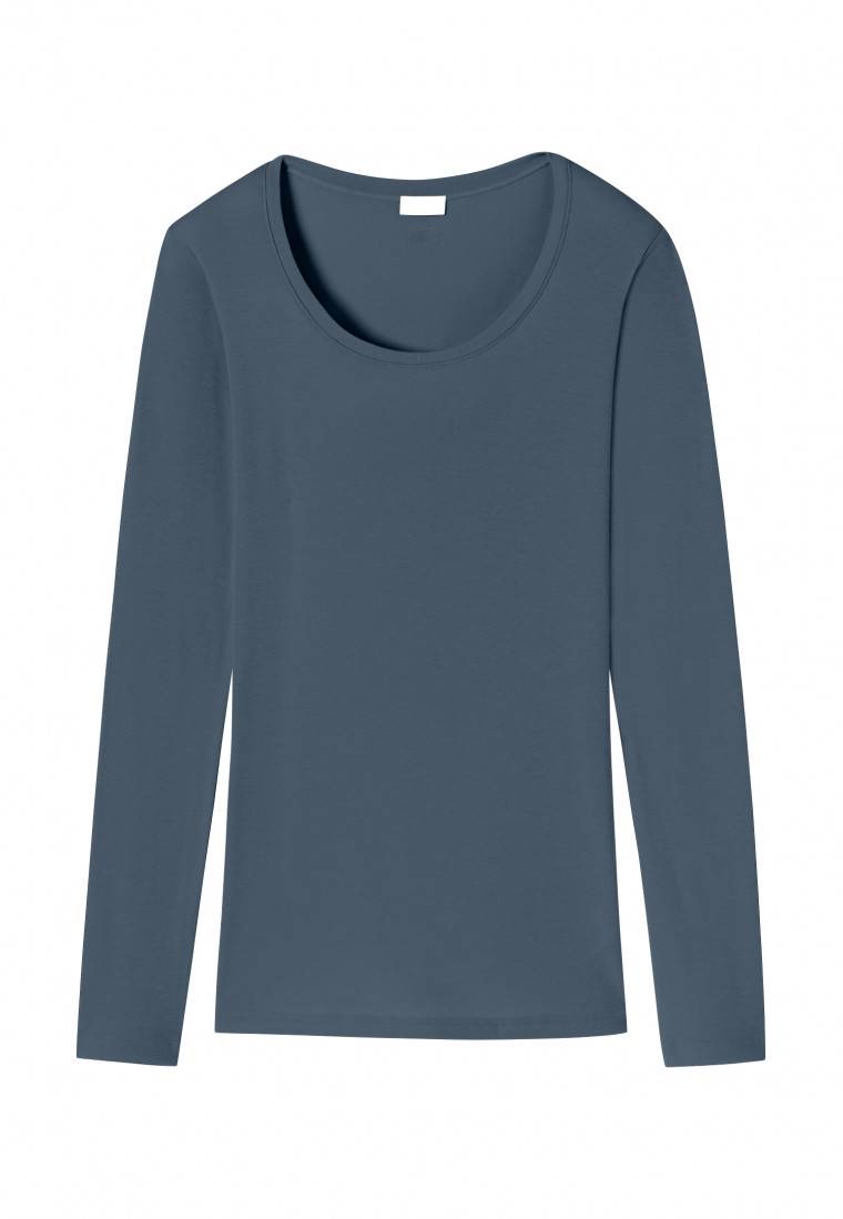 Schiesser Shirt langarm jeansblau - Revival Martina Sonderangebot der Fabrik