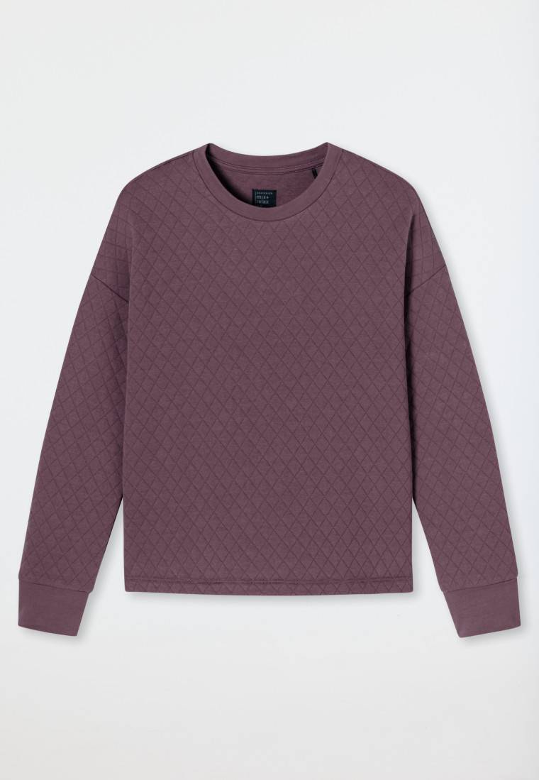 Schiesser Sweatshirt Jersey-Quiltstoff und Sweatware malve - Mix+Relax Nur noch ein Tag übrig