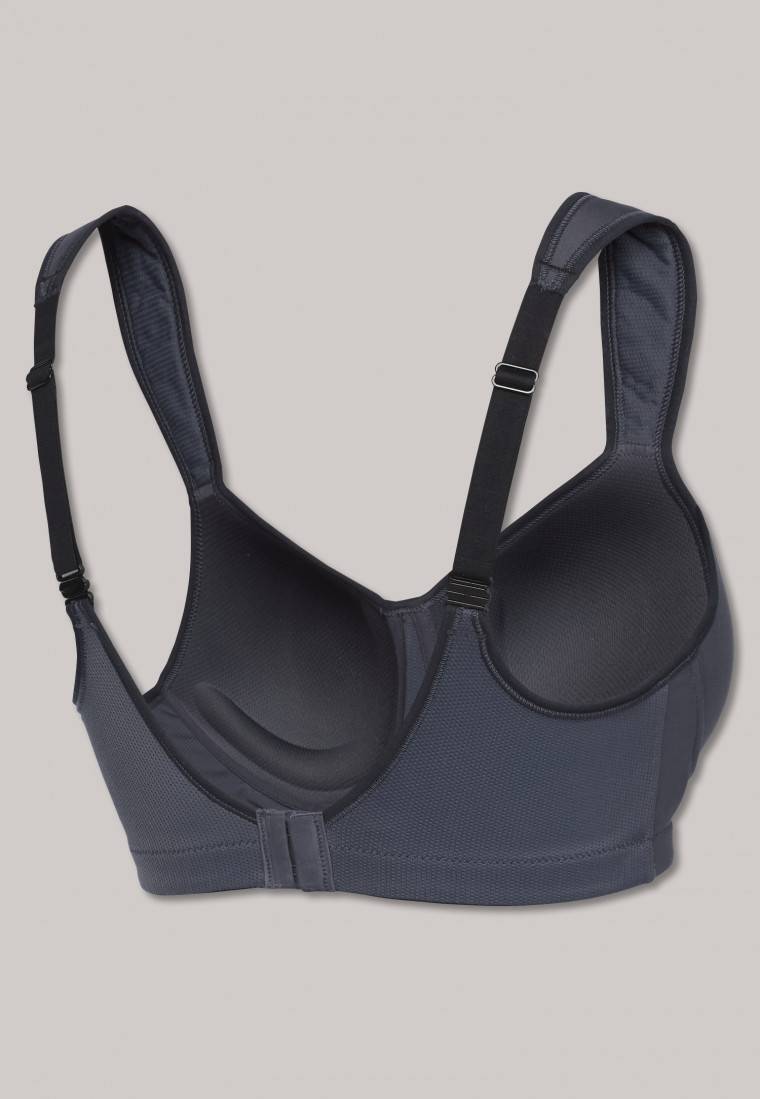 Schiesser Sport-BH Softcup bügellos Medium Support anthrazit - Active Hotsell