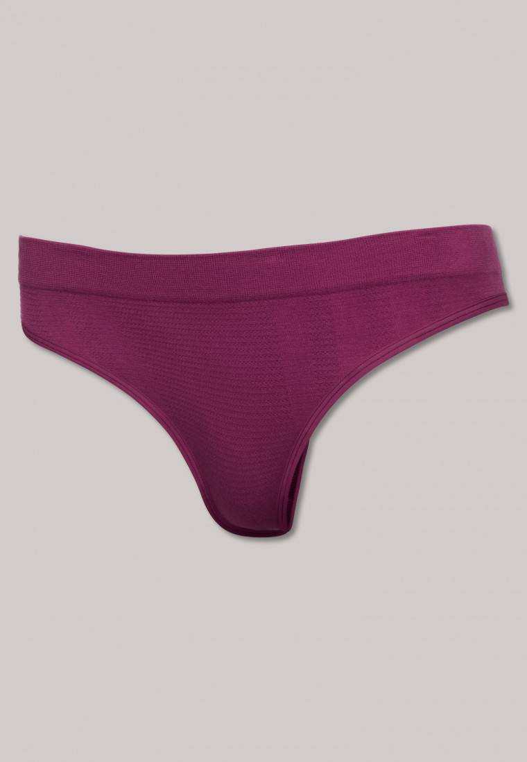 Schiesser Thong seamless Bambus beere - Active Mesh Bamboo im Angebot
