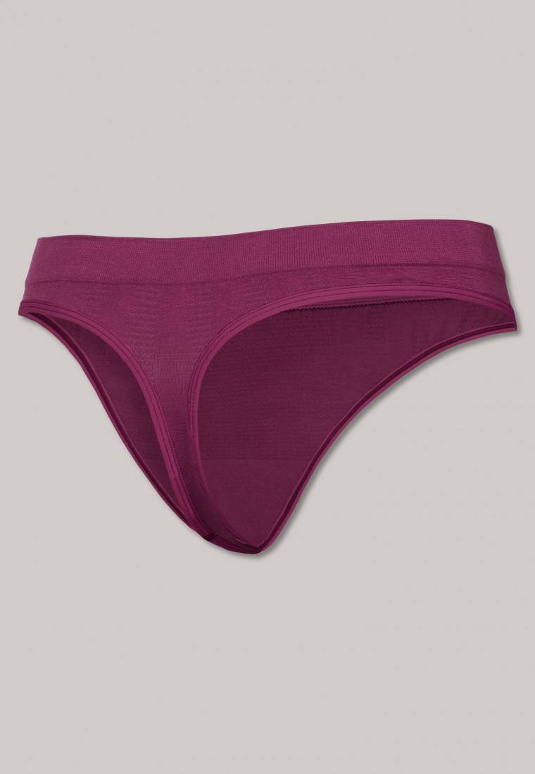 Schiesser Thong seamless Bambus beere - Active Mesh Bamboo im Angebot