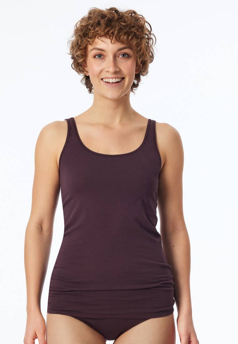 Schiesser Top 2er-Pack Organic Cotton dunkelblau/bordeaux - 95/5 Organic Versandkostenfrei