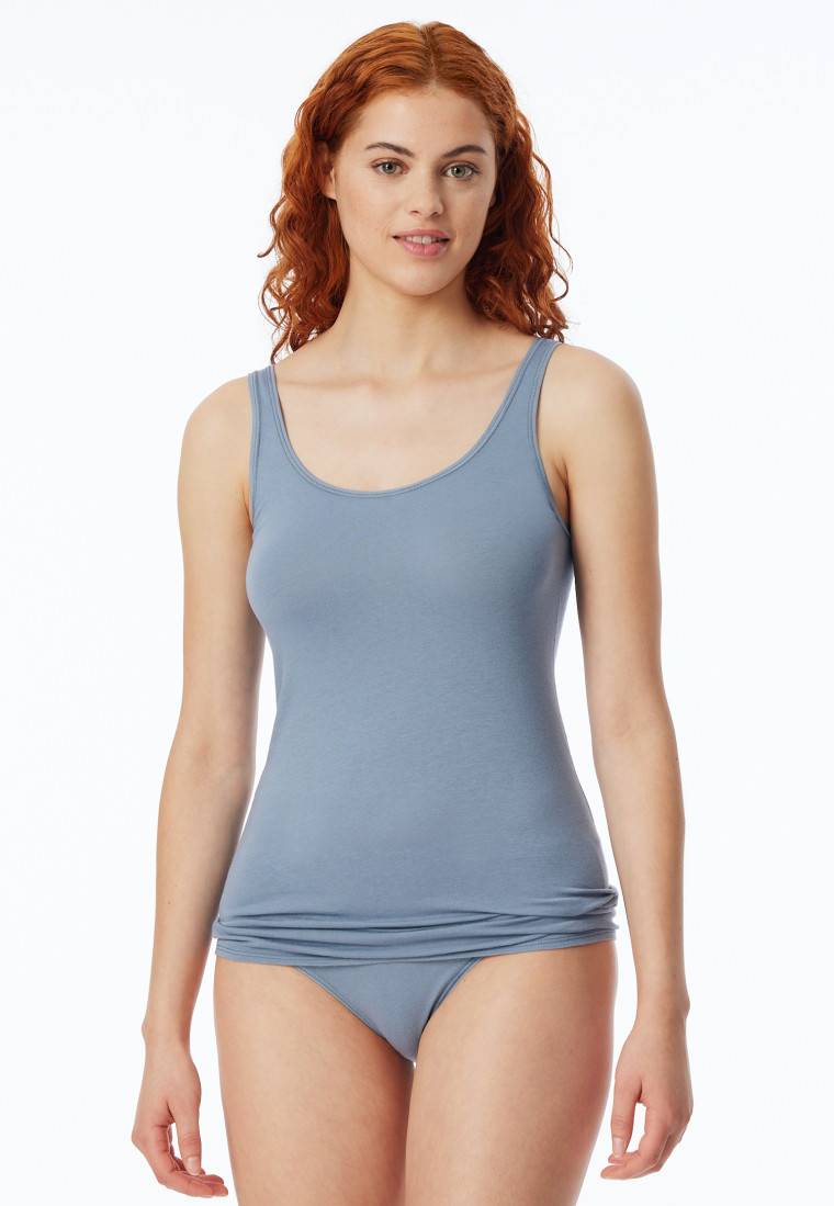Schiesser Top 2er-Pack Organic Cotton schwarz/graublau - 95/5 Organic Exklusivangebot