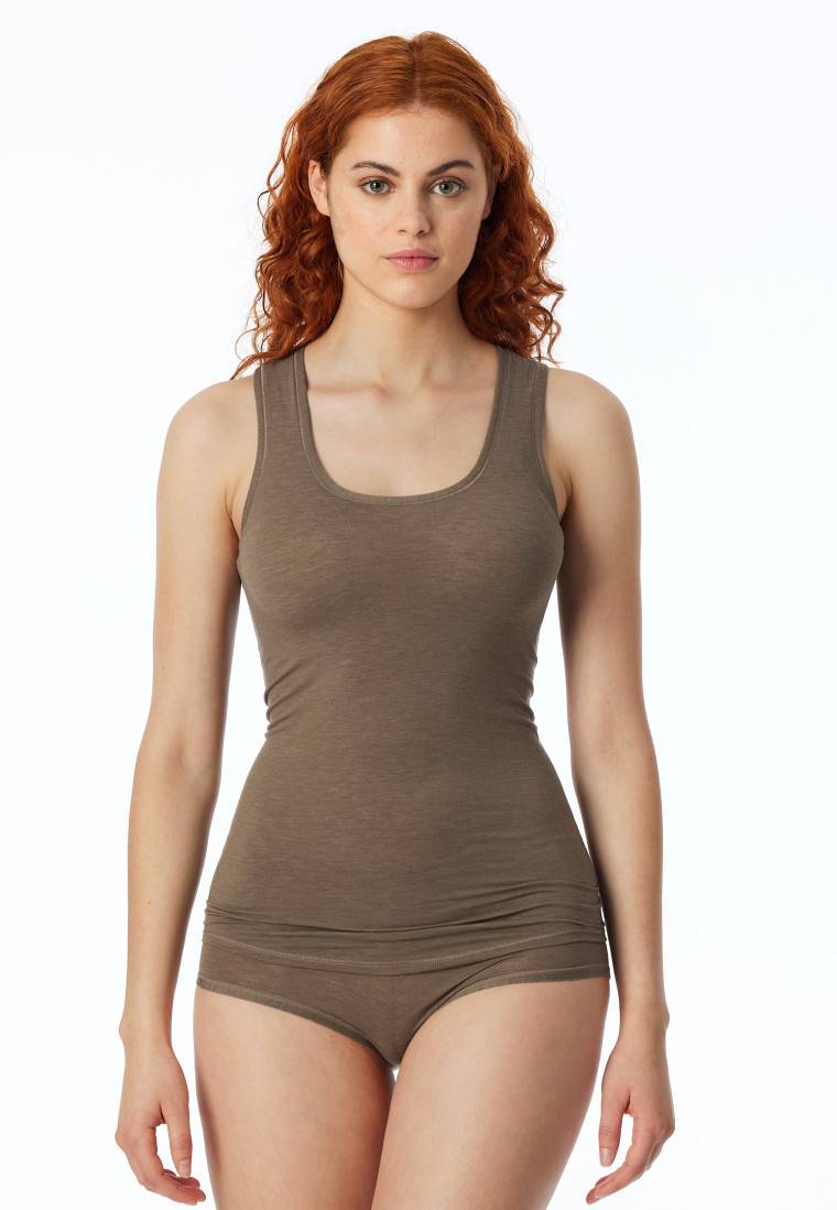 Schiesser Tank Top taupe - Personal Fit Preisnachlass