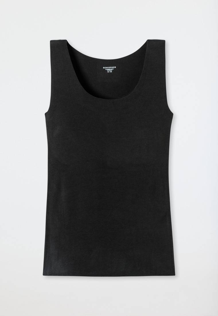 Schiesser Top wärmend herausnehmbare Pads schwarz - Invisible Soft Warming Cyber Monday