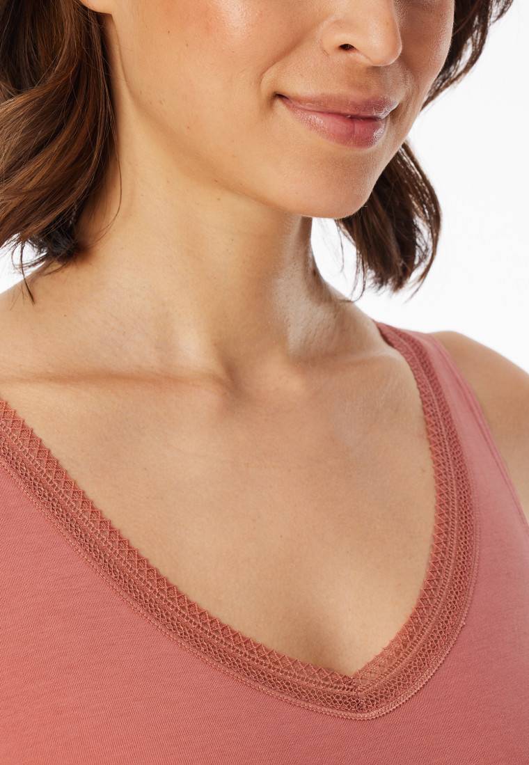 Schiesser Trägertops 2er-Pack beige/siena - Cotton Lace Weihnachtsangebot