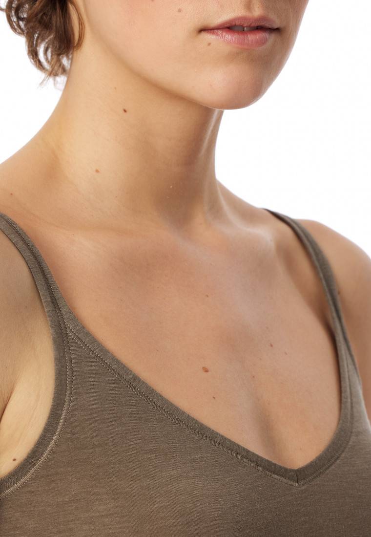 Schiesser Spaghetti-Top taupe - Personal Fit Zeitlich begrenztes Angebot