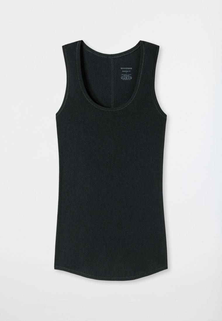 Schiesser Tank Top schwarz - Personal Fit Blitzangebot