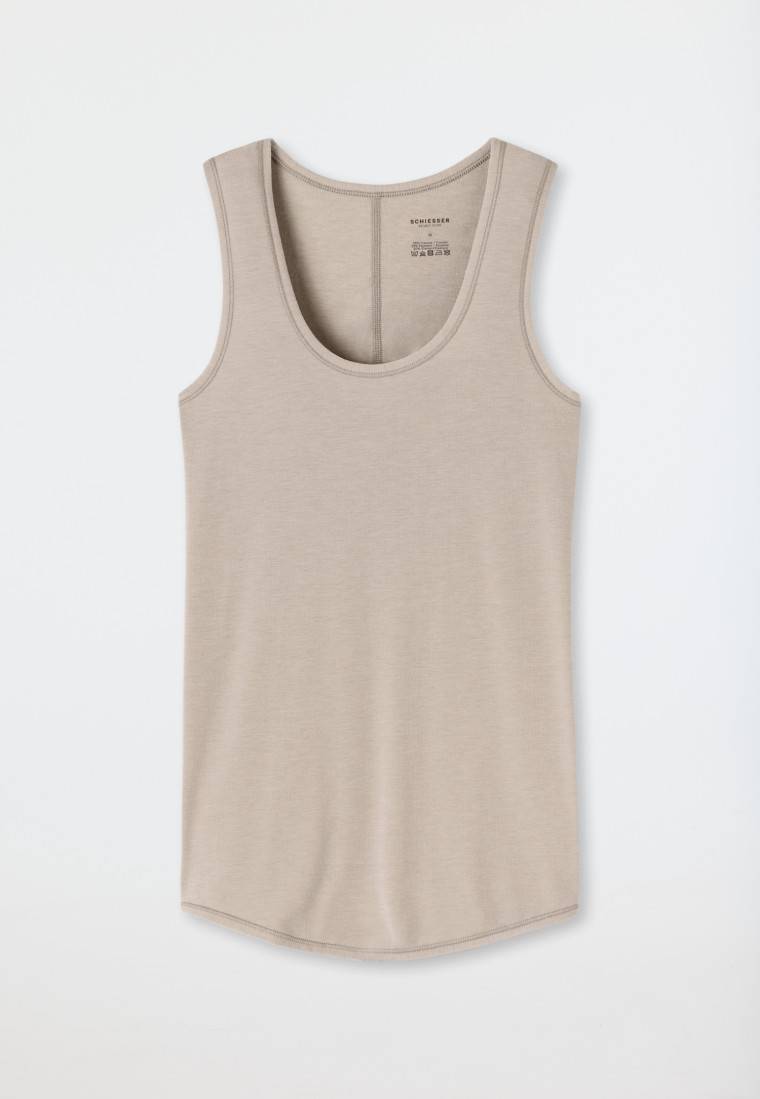 Schiesser Tank Top braun - Personal Fit Sonderangebote