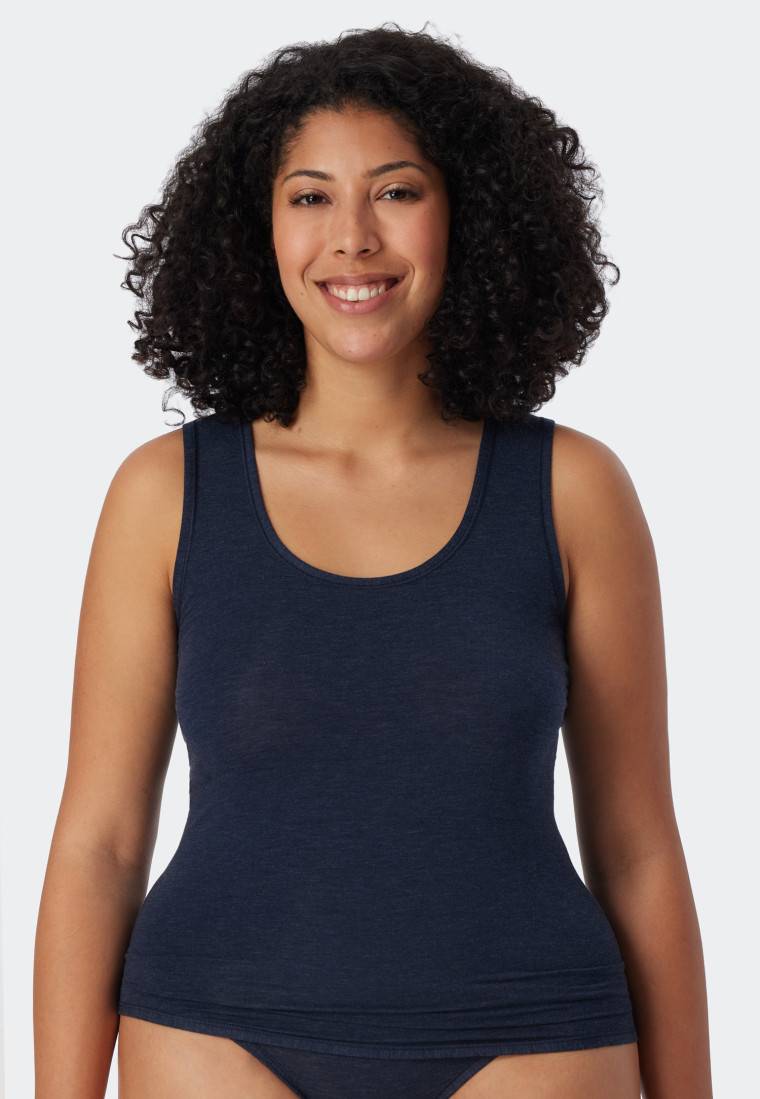 Schiesser Tank Top nachtblau - Personal Fit VIP-Rabatte