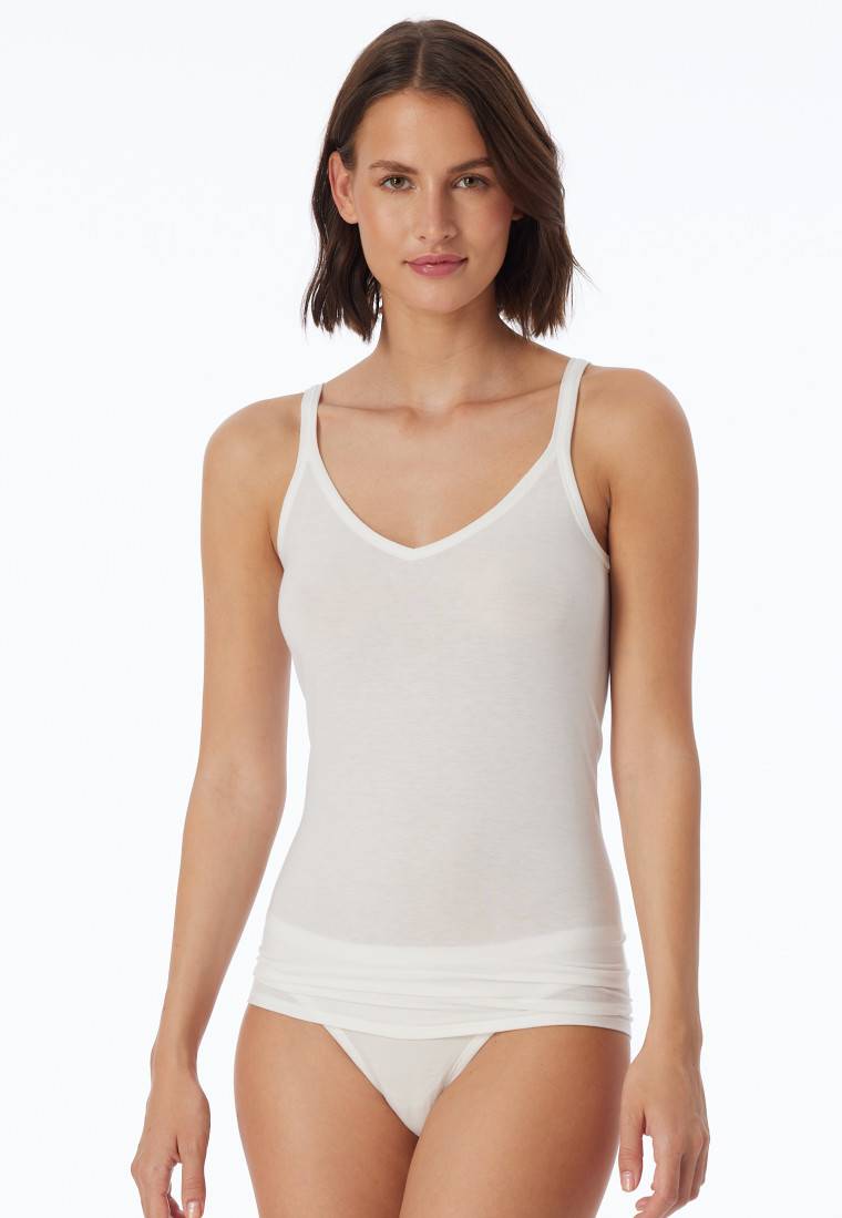Schiesser Spaghetti-Top naturweiß - Personal Fit Wochenangebot