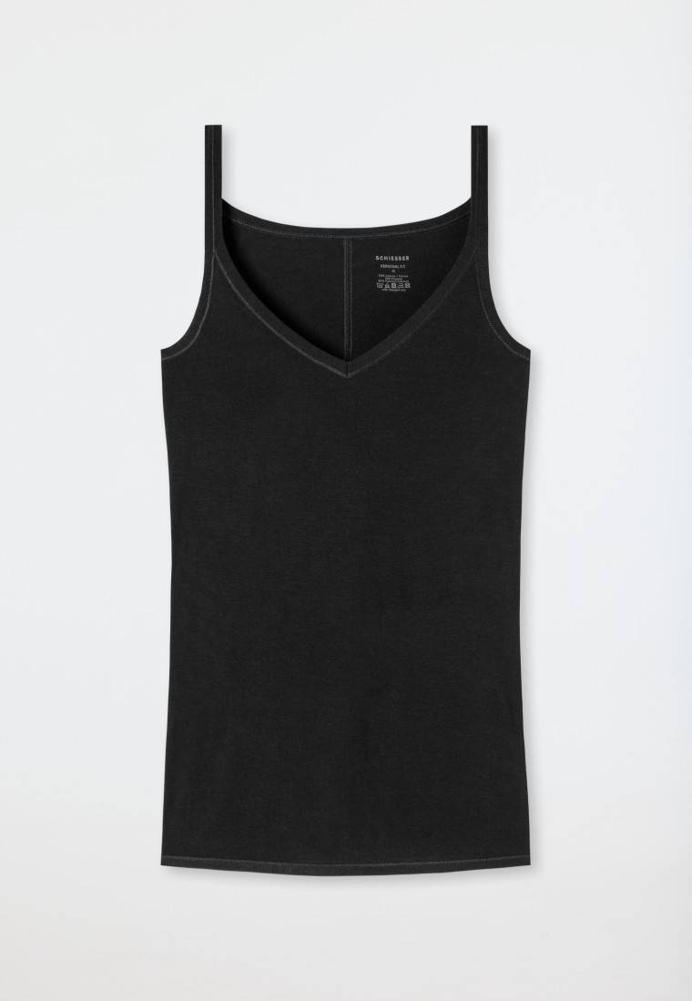 Schiesser Spaghetti-Top schwarz - Personal Fit JETZT KAUFEN