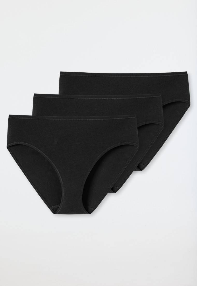 Schiesser Slips 3er-Pack schwarz - Essentials Letzter Tag