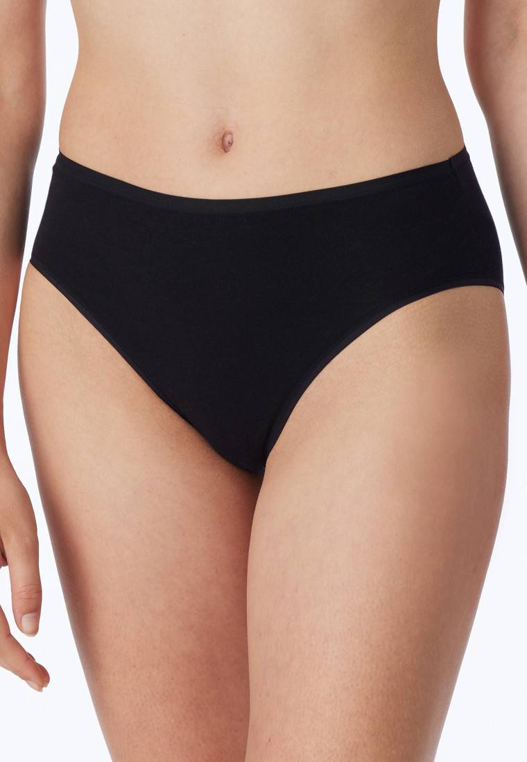 Schiesser Slips 3er-Pack schwarz - Essentials Letzter Tag