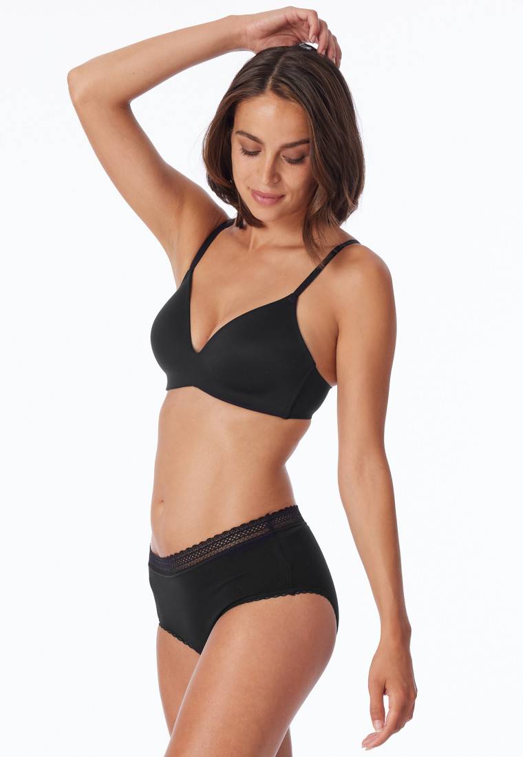 Schiesser Periodenpantys 2er-Pack Spitze schwarz - Secret Care Nur für heute