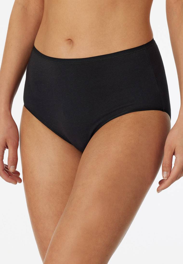 Schiesser Midi 2er-Pack Organic Cotton schwarz - 95/5 Sonderangebot der Fabrik