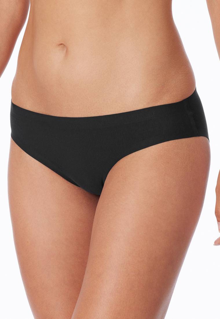 Schiesser Slip nahtlos schwarz - Invisible Cotton Nur noch ein Tag übrig