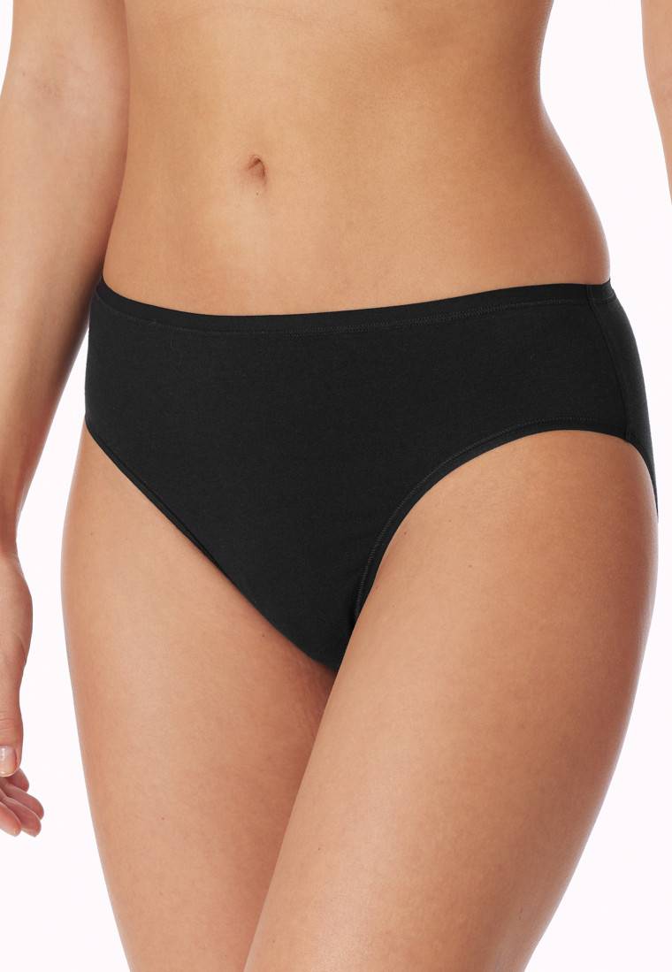 Schiesser Tai-Slips 2er-Pack Organic Cotton schwarz - 95/5 Super Rabatt