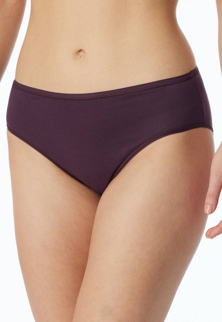 Schiesser Slips 2er-Pack Organic Cotton dunkelblau/pflaume - 95/5 Riesige Rabatte