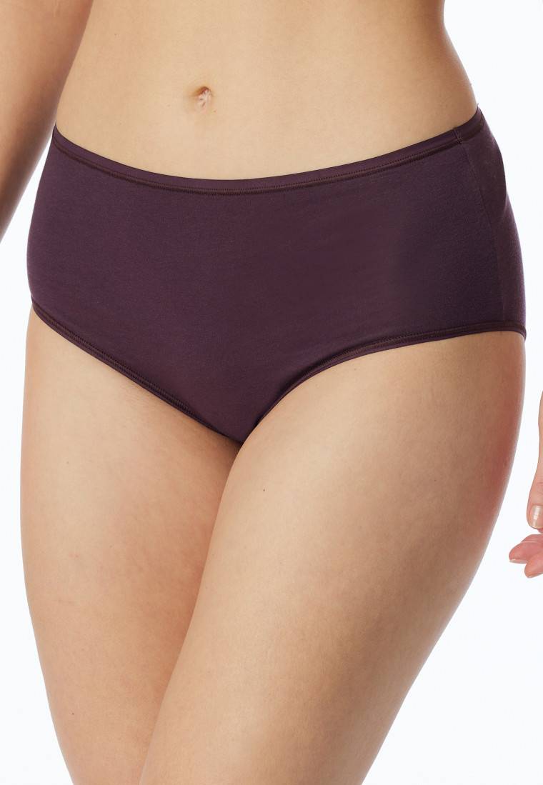 Schiesser Midislip 2er-Pack Organic Cotton nachtblau/pflaume - 95/5 50% Rabatt mit kostenlosem Versand