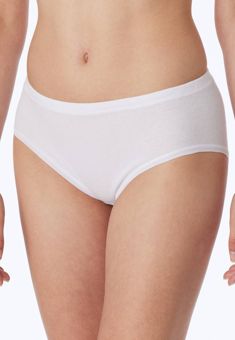 Schiesser Hüftslips 2er-Pack Feinripp weiß - Original Classics Kostenloser Versand international