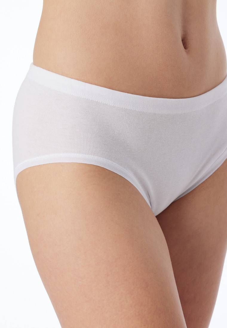 Schiesser Hüftslips 2er-Pack Feinripp weiß - Original Classics Kostenloser Versand international