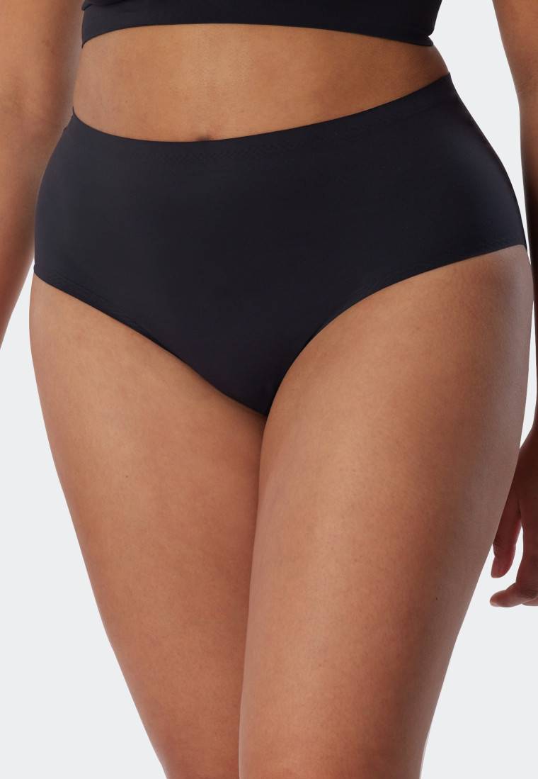 Schiesser Maxi-Slip Microfaser schwarz - Invisible Soft Fabrikladen