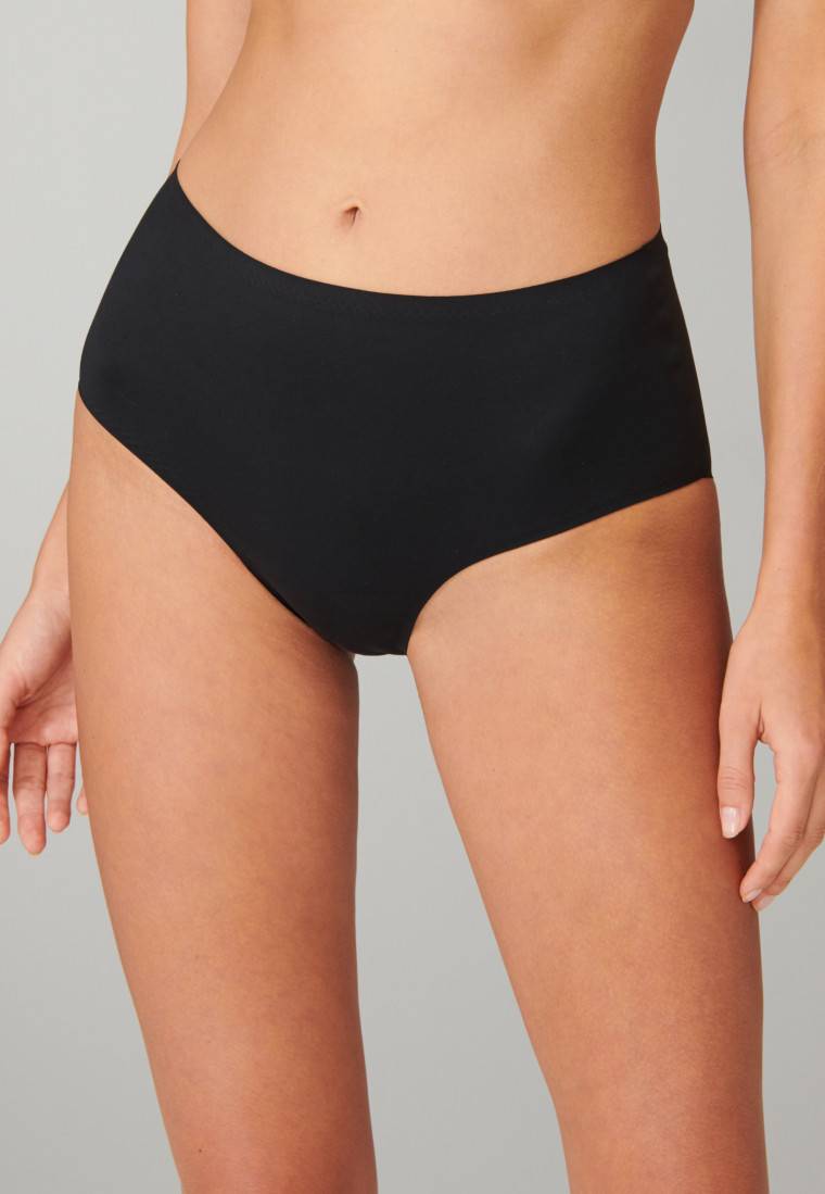 Schiesser Maxi-Slip Microfaser schwarz - Invisible Soft Fabrikladen