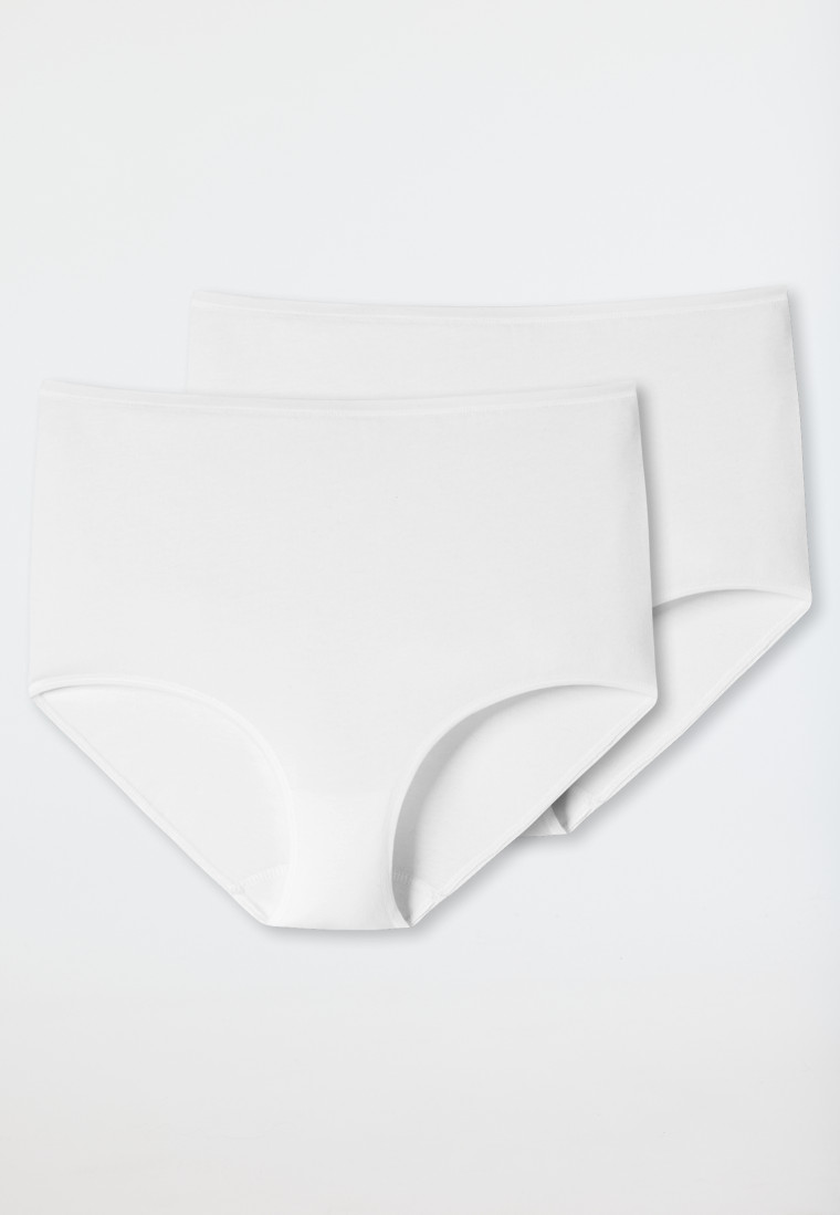 Schiesser Maxislips 2er-Pack Organic Cotton weiß - 95/5 zollfrei