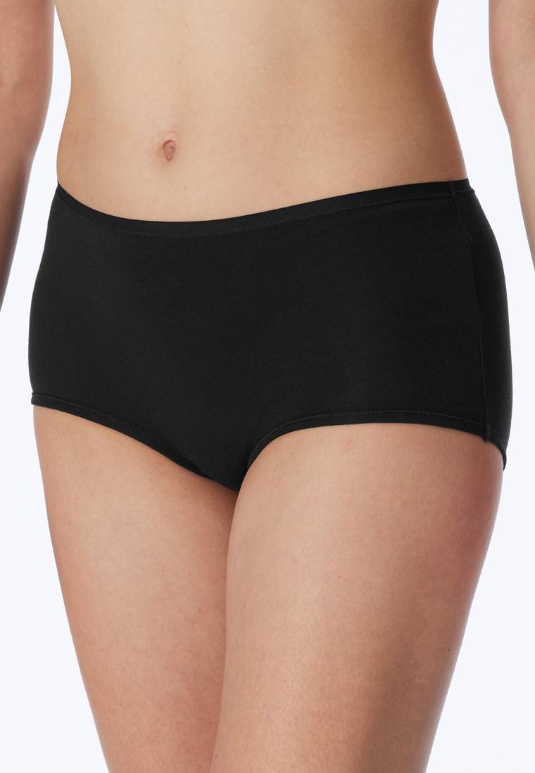 Schiesser Shorts 2er-Pack Organic Cotton schwarz - 95/5 50% Rabatt für begrenzte Zeit