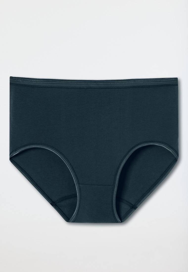 Schiesser Midi-Slip Feinripp dunkelblau - Luxury Verkauf
