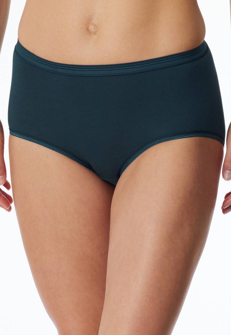 Schiesser Midi-Slip Feinripp dunkelblau - Luxury Verkauf