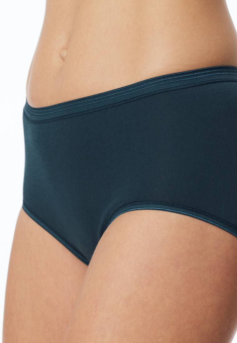 Schiesser Midi-Slip Feinripp dunkelblau - Luxury Verkauf