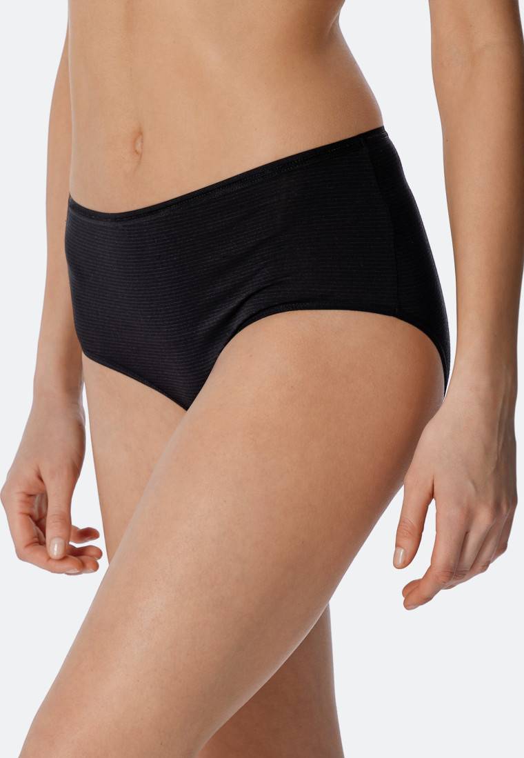 Schiesser Midi-Slips 2er-Pack schwarz - Modal Essentials Fabrikpreis