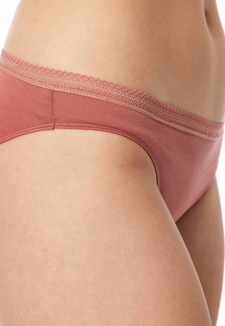 Schiesser Rio-Slips 2er-Pack Spitze terracotta/sand - Cotton Lace Günstig kaufen