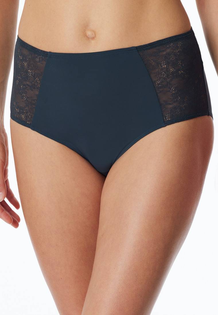 Schiesser Midi-Slip Spitze dunkelblau - Air Versandkostenfrei