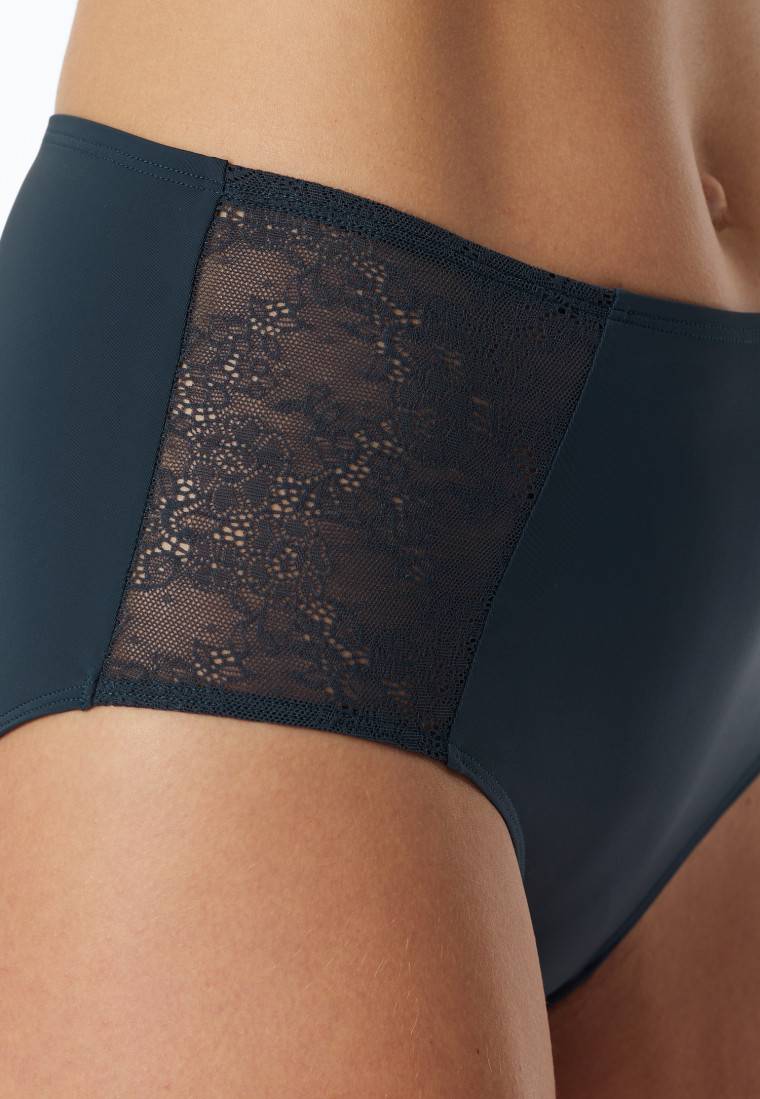 Schiesser Midi-Slip Spitze dunkelblau - Air Versandkostenfrei