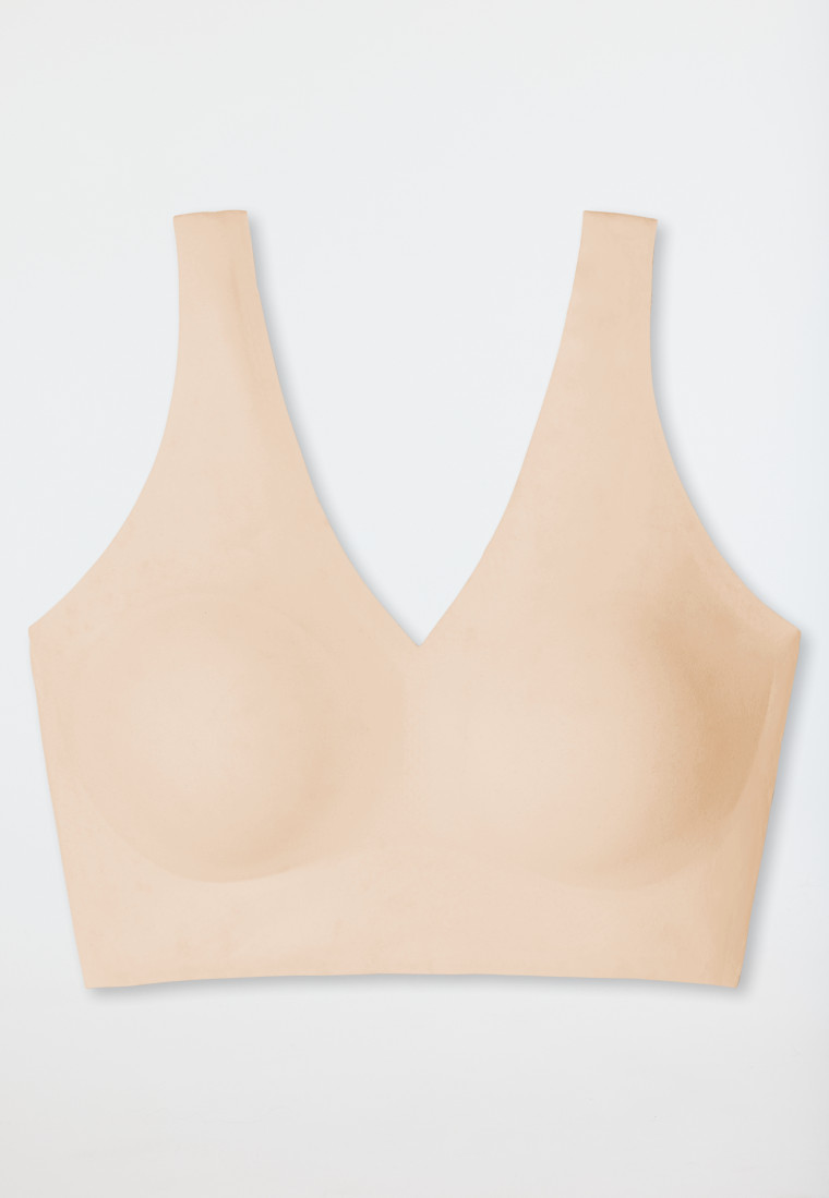 Schiesser Bustier Microfaser herausnehmbare Pads sand - Invisible Soft Exklusivangebot
