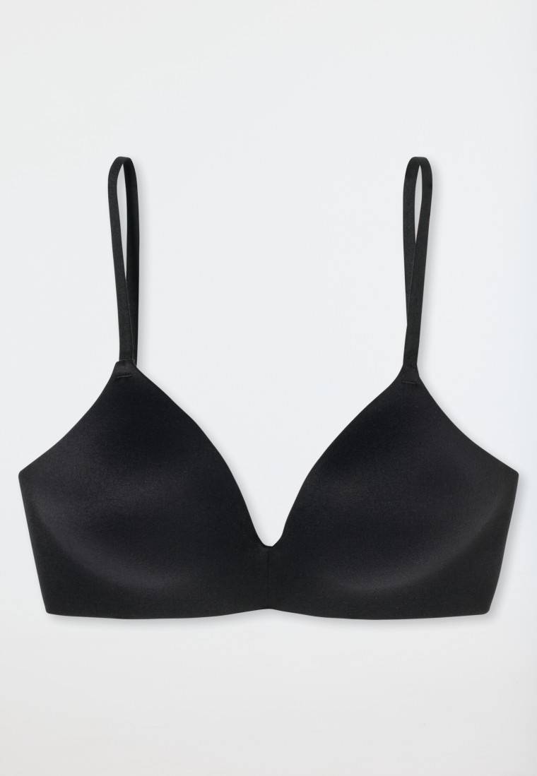 Schiesser BH ohne Bügel gepadded schwarz - Invisible Soft Saisonschlussverkauf