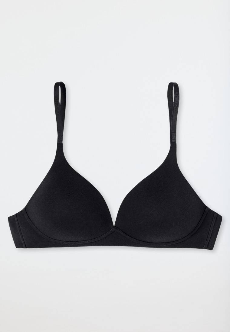 Schiesser Soft BH Organic Cotton mit Schale schwarz - 95/5 Vatertagsangebot