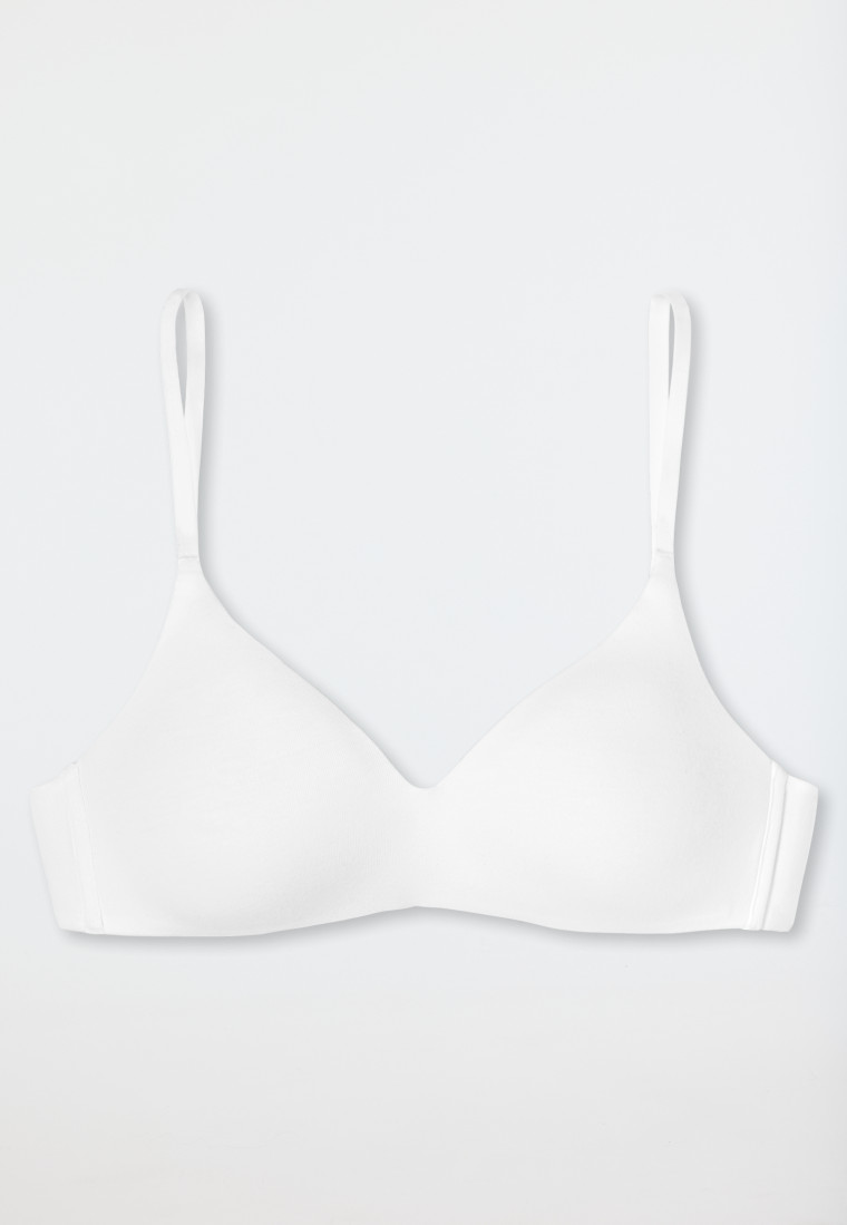Schiesser Soft BH Organic Cotton gepaddet ohne Bügel weiß - 95/5 Lagerräumung