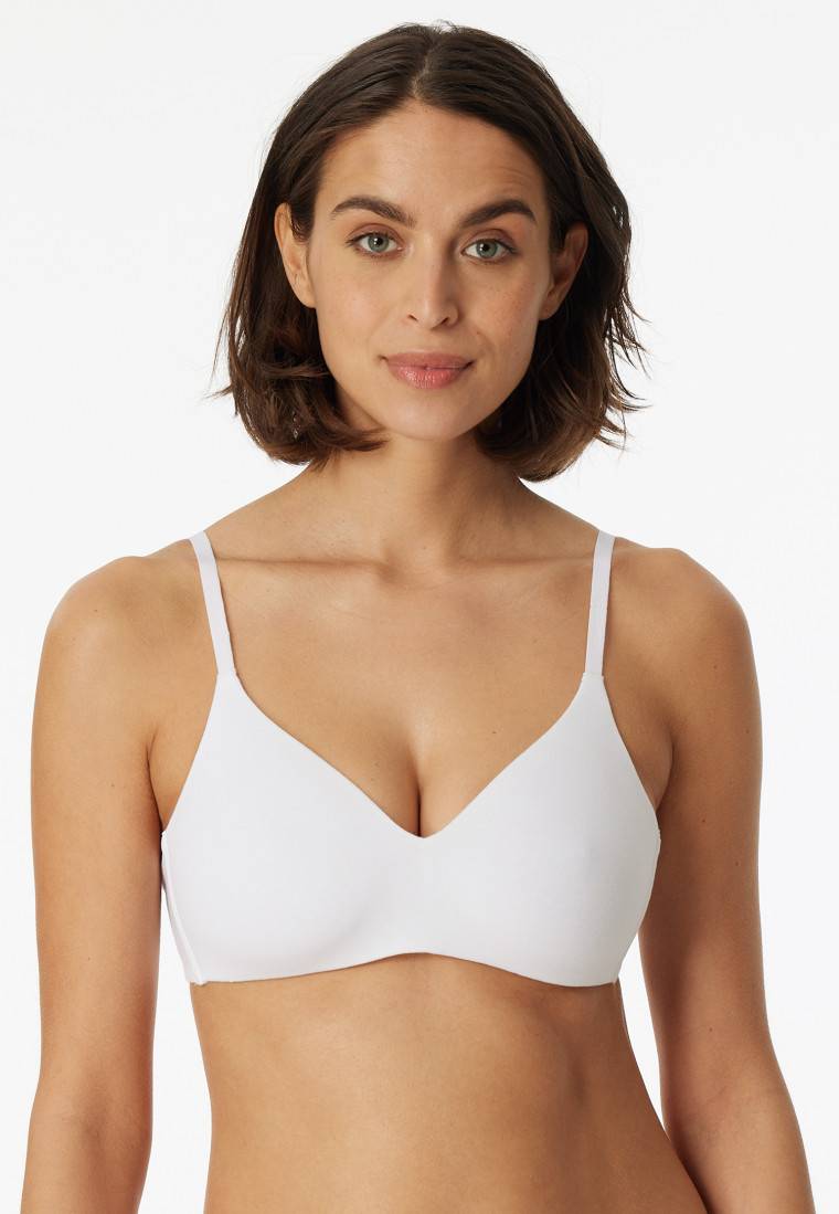 Schiesser Soft BH Organic Cotton gepaddet ohne Bügel weiß - 95/5 Lagerräumung