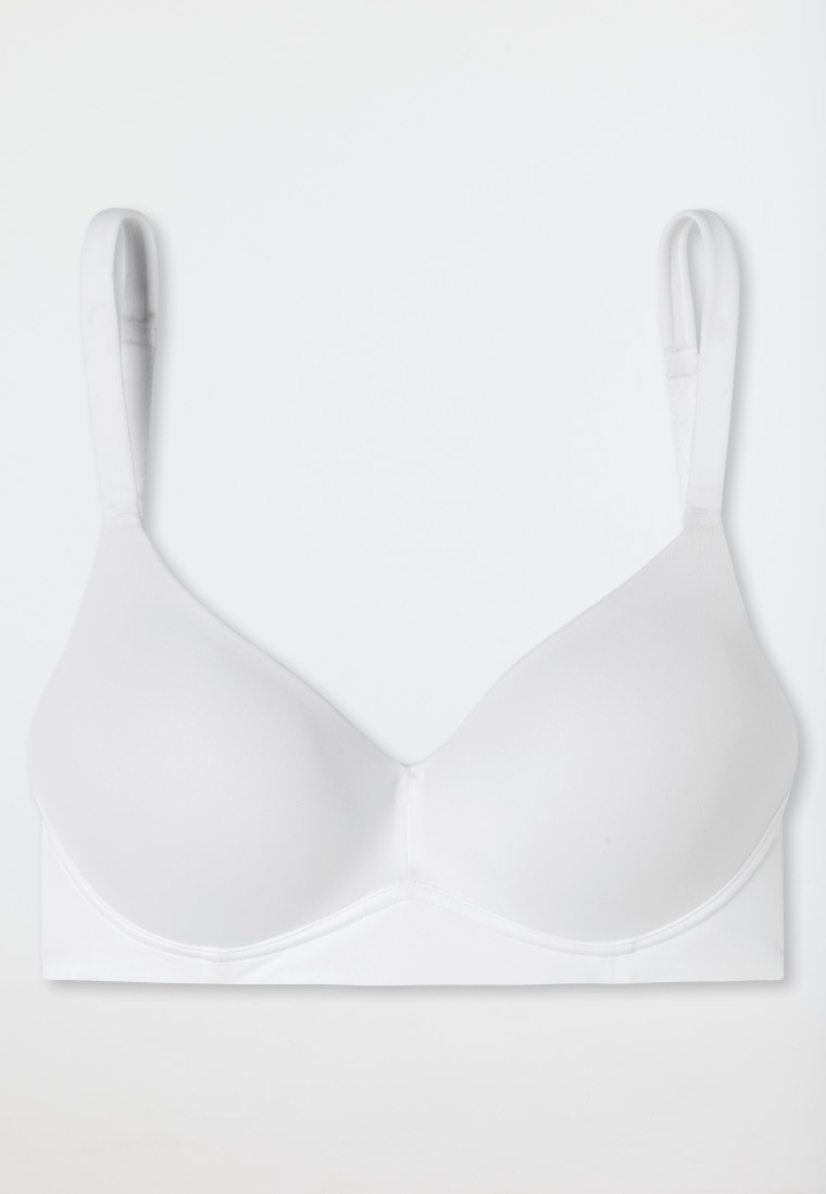 Schiesser Soft-BH mit Schale und gleitenden Cups weiß - Unique Micro Online Outlet