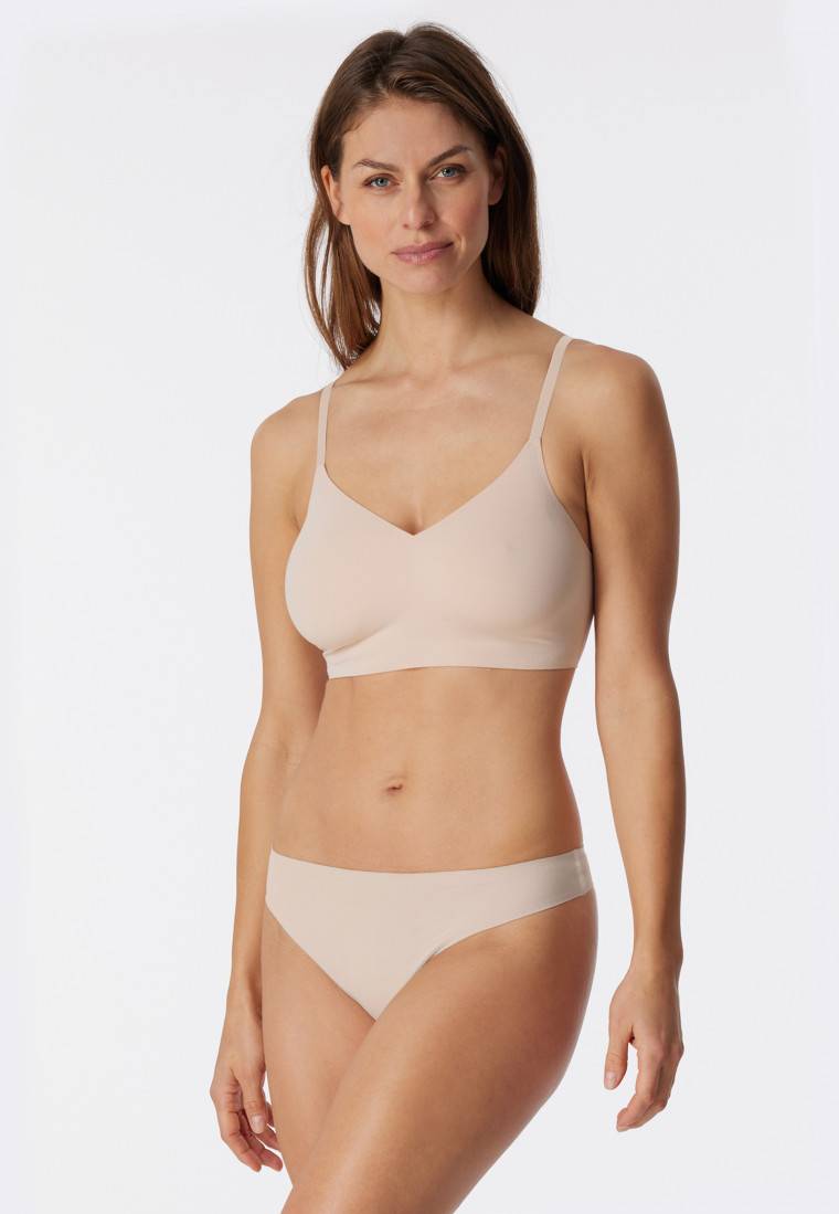 Schiesser Bustier Microfaser herausnehmbare Pads sand - Invisible Soft Bestseller