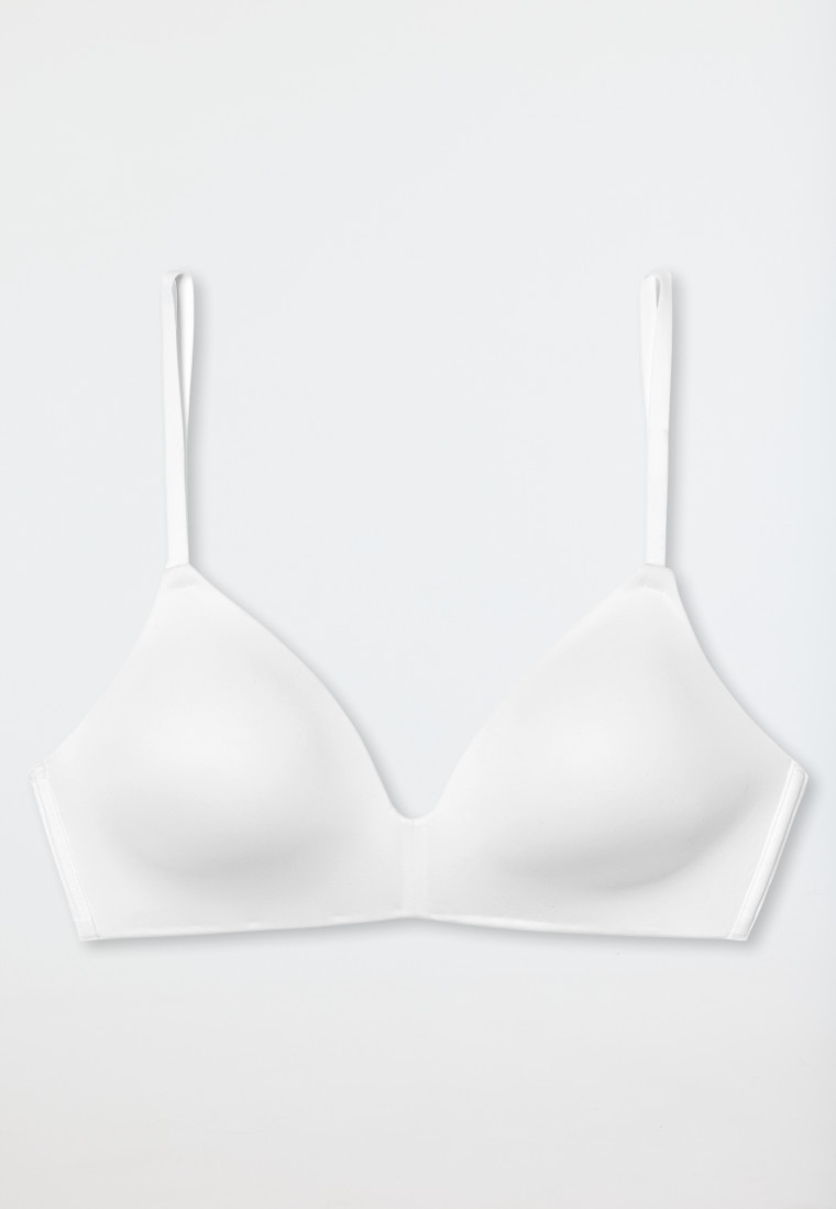 Schiesser BH ohne Bügel gepadded weiß - Invisible Soft Kauf eins, bekomm eins gratis